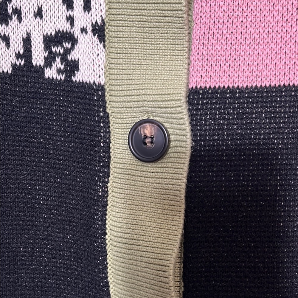 Patchwork Button-Up Cardigan - Picture 7 of 14